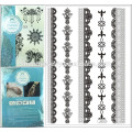 1 pc fashion black the lace tattoo sticker the bracelet high quality whose price sexy tattoo sticker j003